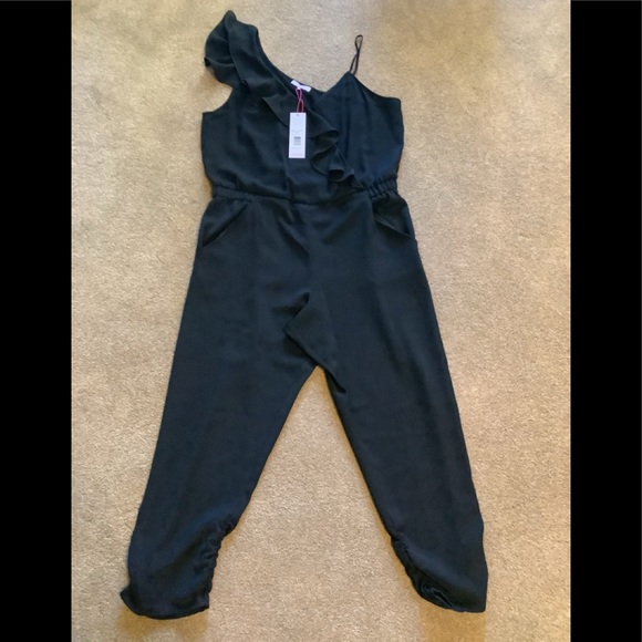 Parker Addison Black Jumpsuit NWT Sz 12 - Picture 2 of 6
